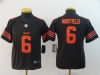 Youth Cleveland Browns #6 Baker Mayfield Brown Color Rush Limited Jersey